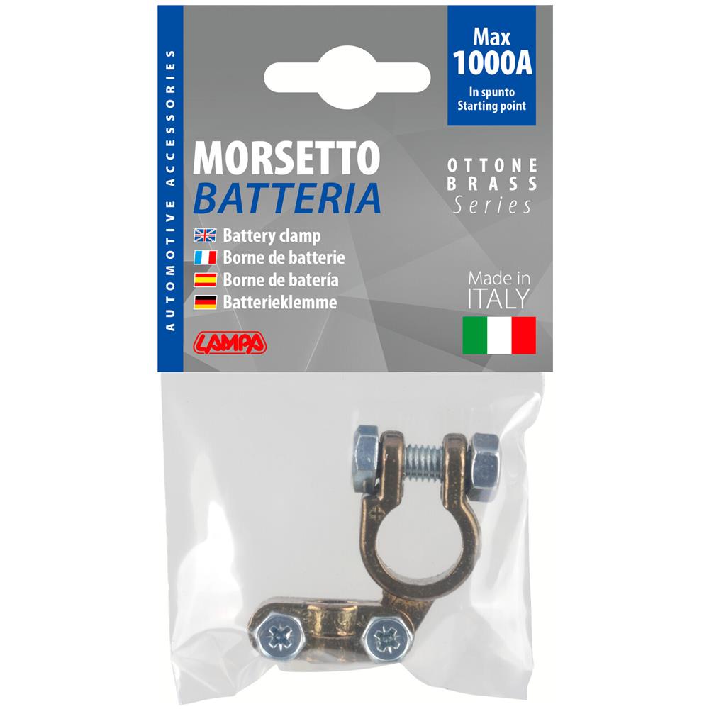Morsetto Batteria Rinforzato; Fissaggio Cavo A Piastrina - Max Cavo ? 35 Mm - Polo Positivo - Foto 2