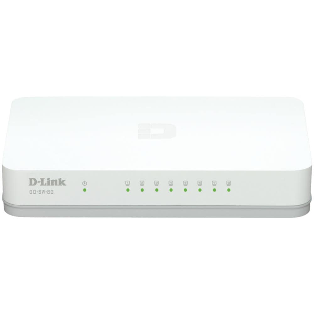 GO-SW-8G /E switch di rete Non gestito Gigabit Ethernet (10/100/1000) Bianco - Foto 1