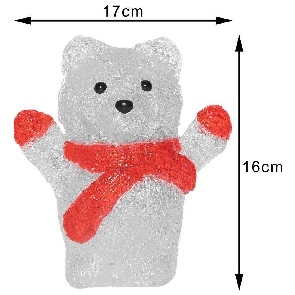 Orso Orsetto Polare Forma Acrilica Natalizio Led Illuminazione Esterni e Interni - Foto 2
