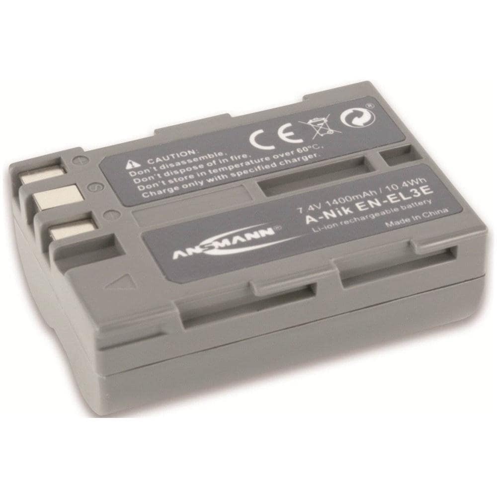 Batteria Ricaricabile A-Nik EN EL 3E per Fotocamera Digitale Nera Litio-Ion 1400 mAh / 10.4 Wh 7.4 V 5044073 - Foto 1