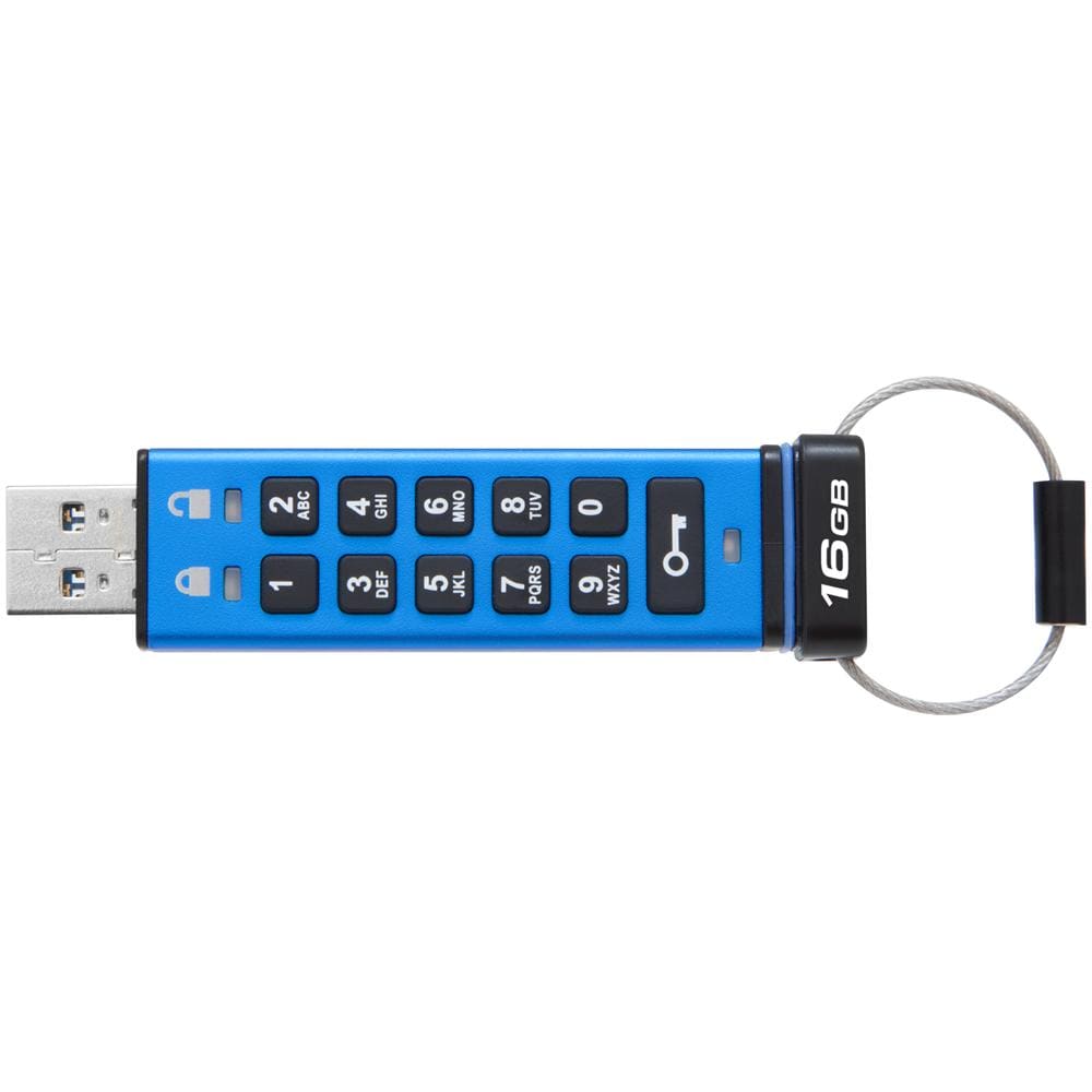 Chiavetta USB con Tastierino 16 GB DataTraveler 2000 Interfaccia USB 3.0 Colore Blu - Foto 2