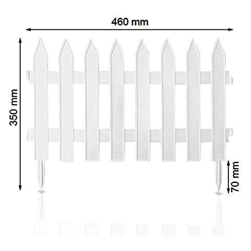 Recinzione Bordura Plastica Bianco Iplsu - Foto 1