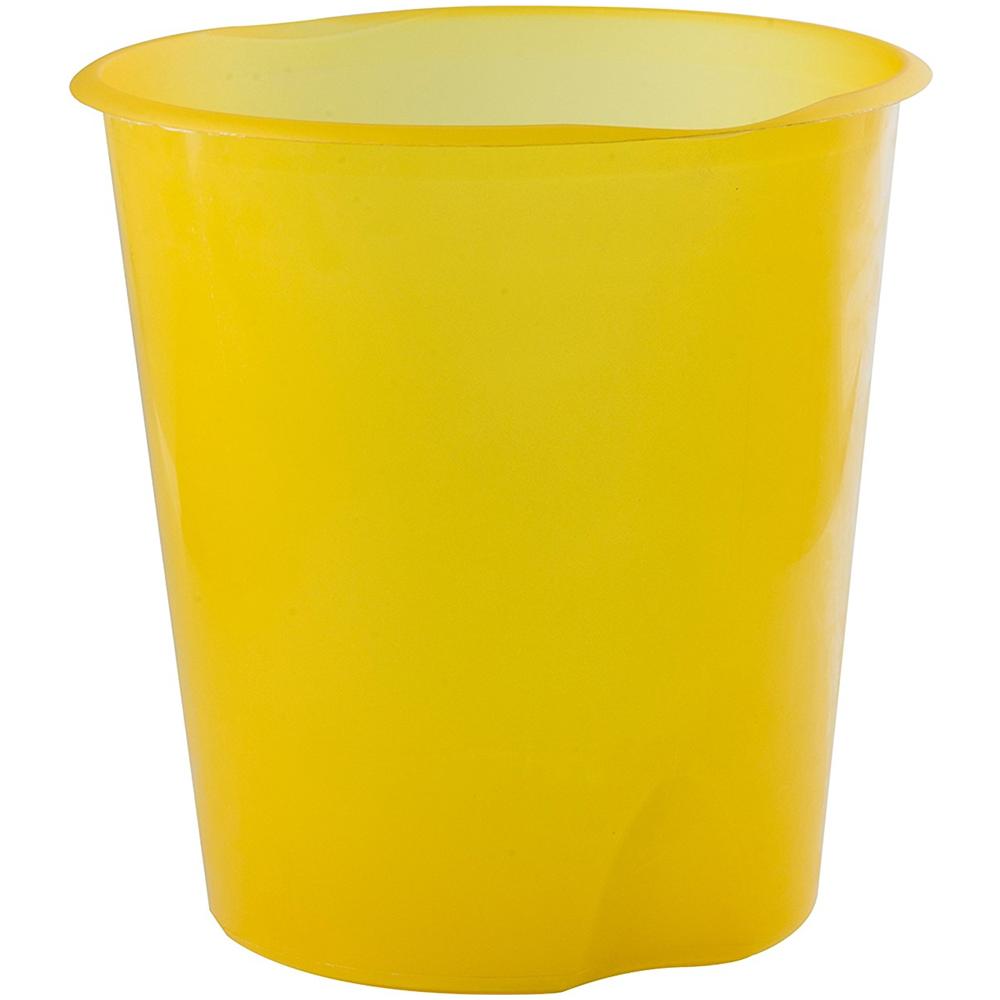 Cestino Gettacarte Modula Trasparente Giallo - Foto 1