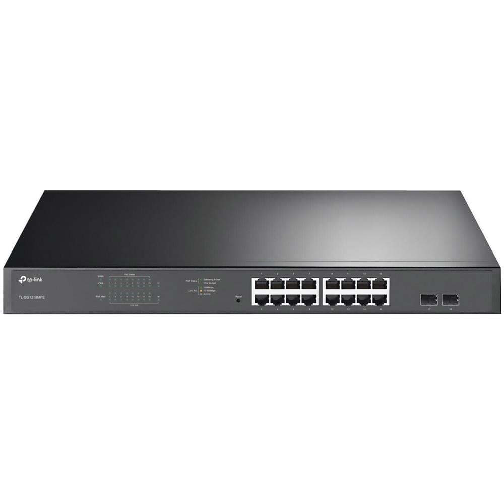 Switch JetStream con 16 Porte Gigabit PoE / PoE+ Colore Nero - Foto 1