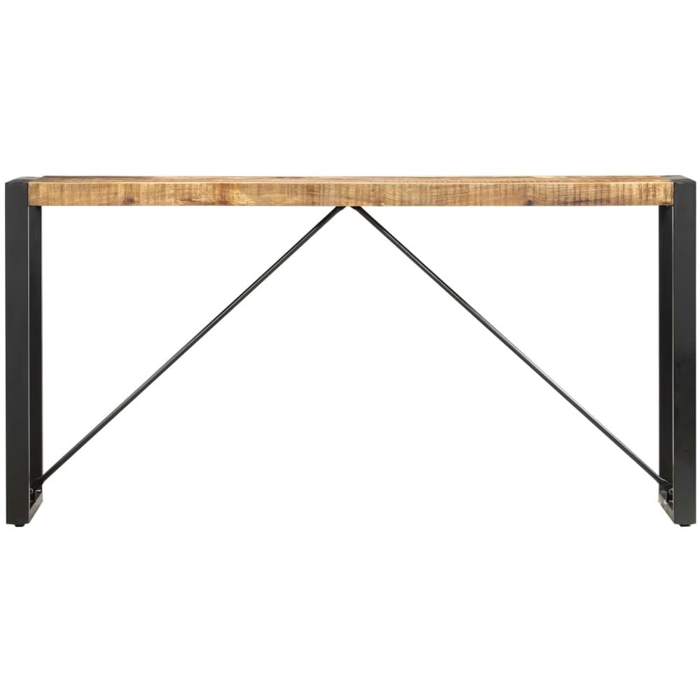 Tavolo Consolle 150x35x76 Cm In Legno Massello Di Mango - Foto 2