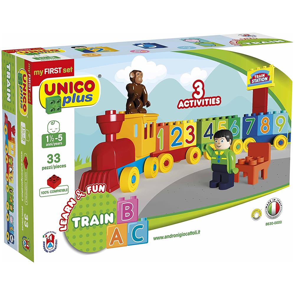 Unico Plus Trenino Pre School con Attività Didattiche 33pz 8630 - Foto 1