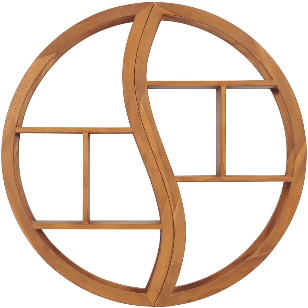 Mensola Yin Yang 100x20x100 Cm In Legno Massello Di Teak - Foto 2