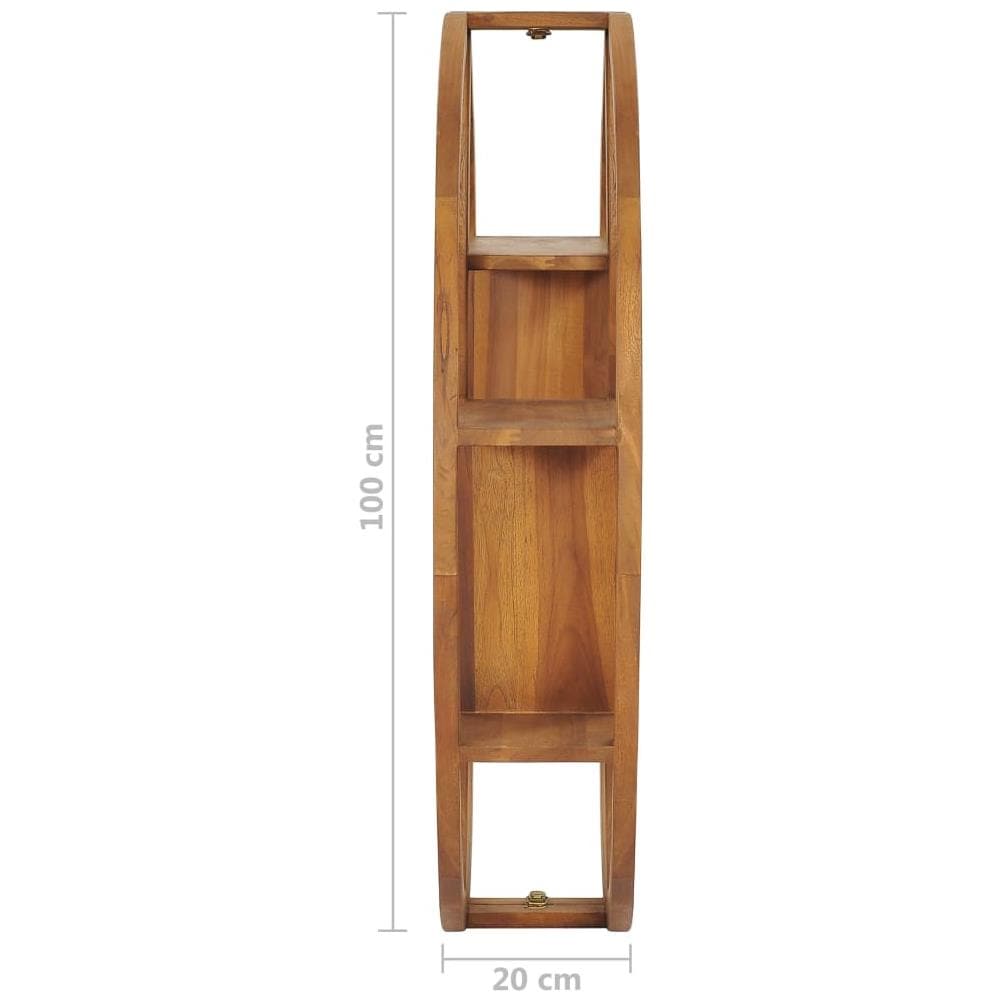 Mensola Yin Yang 100x20x100 Cm In Legno Massello Di Teak - Foto 8