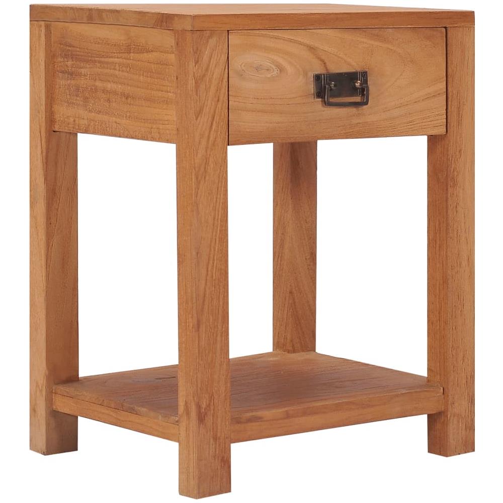 Comodino 35x35x50 Cm In Legno Massello Di Teak - Foto 2