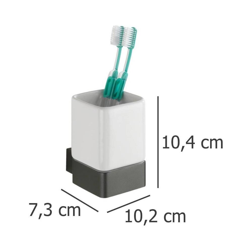 Contenitore Spazzolino Montella, Colore Antracite, - Foto 6