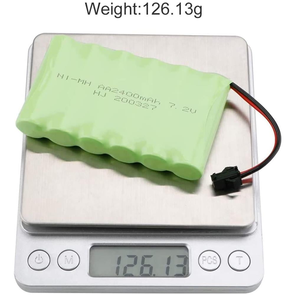 1 Pezzo Pacco Batteria Ricaricabile 7.2v 2400mah Ni-mh Aa Con Sm-2p 2pin Plug E Cavo Caricabatterie Usb Per Veicoli Rc Truck Cars - Foto 2