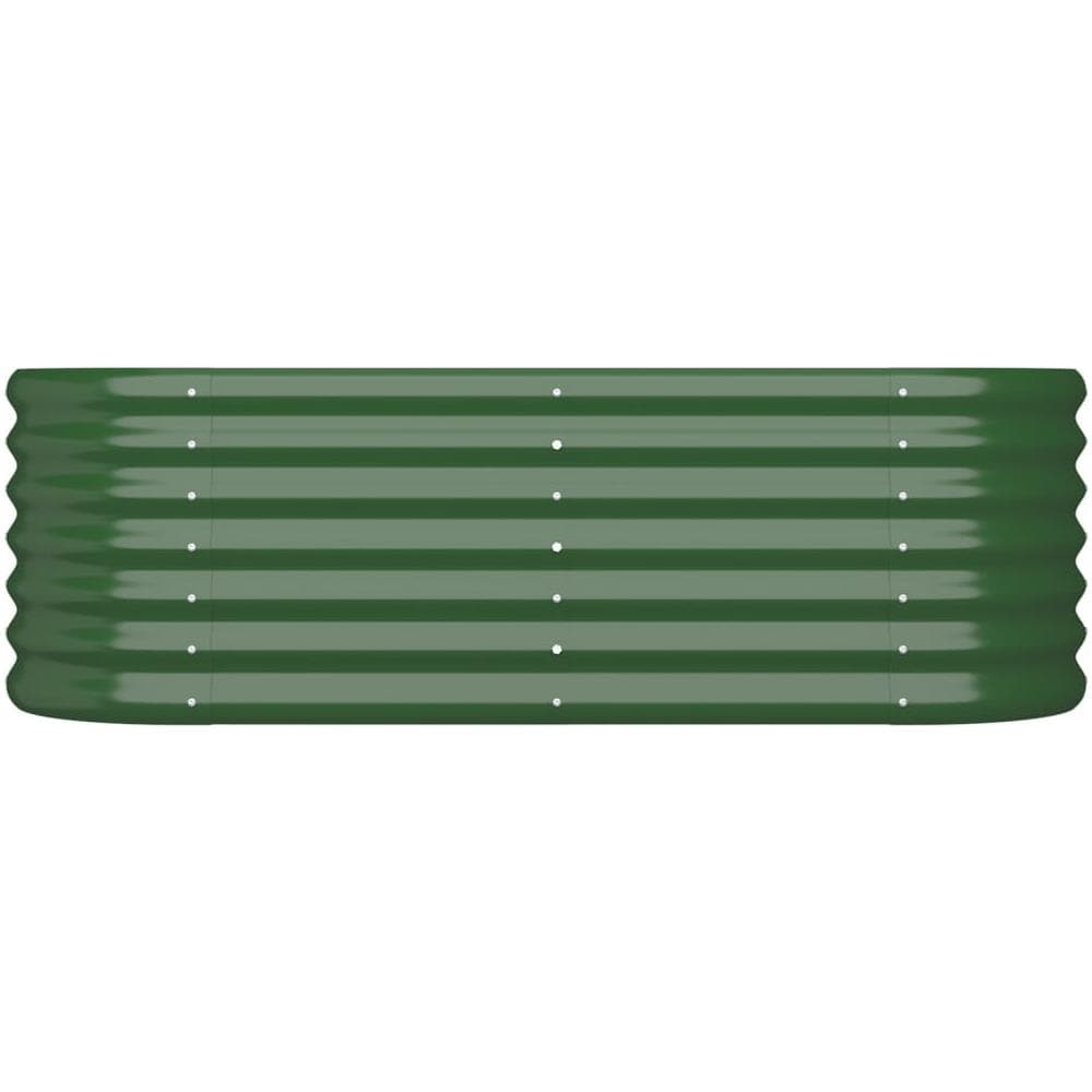 Letto Giardino Acciaio Verniciato a Polvere 114x40x36 cm Verde - Foto 2