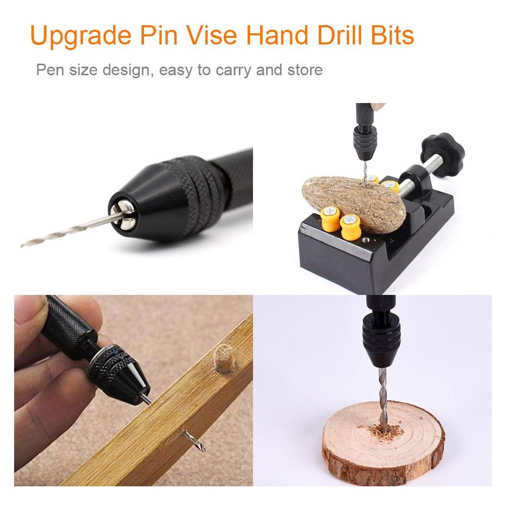 Trapano A Mano Con 10 Punte Diverse Black - Foto 2