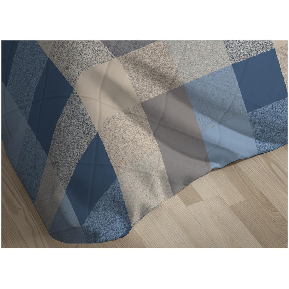 Trapuntino Piumino Estivo Primaverile 100gr Mq Leggero Disegno Scotland 1 Piazza E Mezza Azzurro - Foto 5