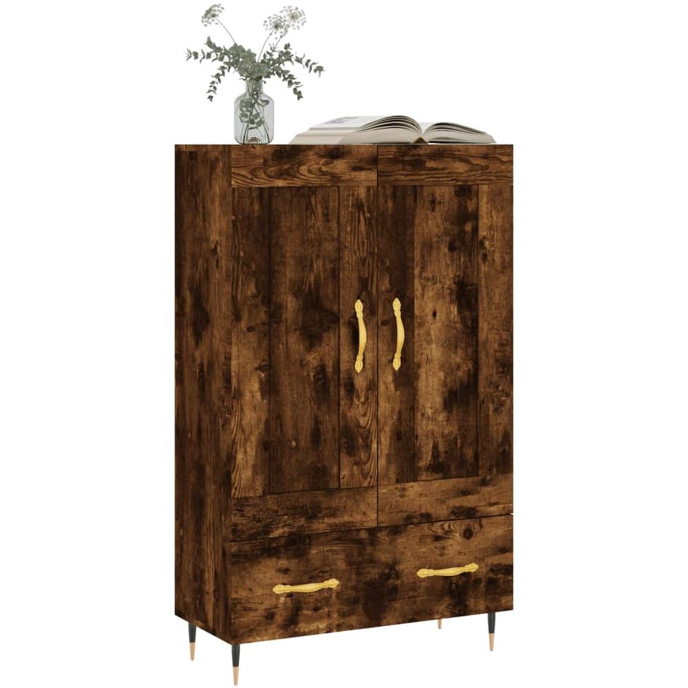 Credenza Rovere Fumo 69,5x31x115 Cm In Legno Multistrato - Foto 3
