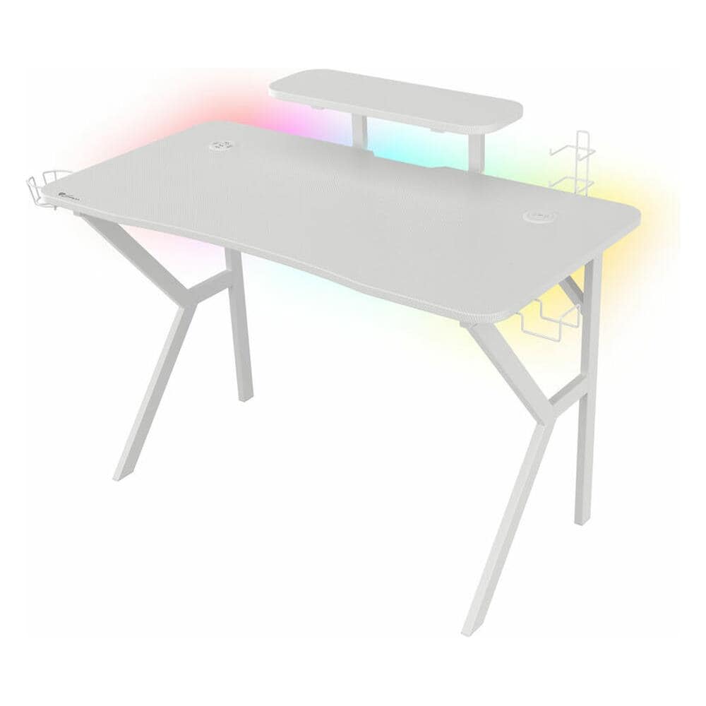 Holm 320 Rgb Tavolo Gaming Holm 320 Rgb Bianco Legno Mdf - Foto 1