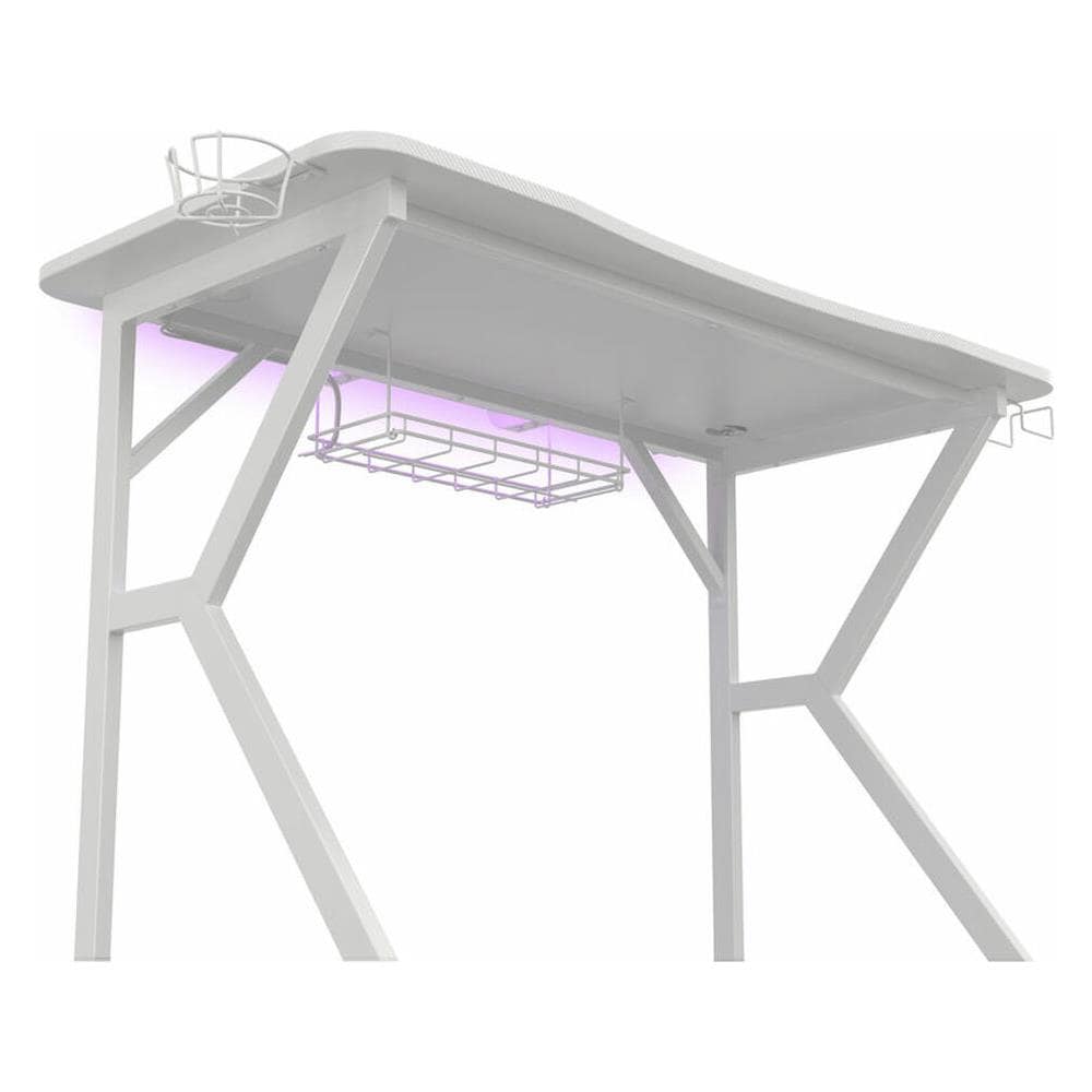 Holm 320 Rgb Tavolo Gaming Holm 320 Rgb Bianco Legno Mdf - Foto 5
