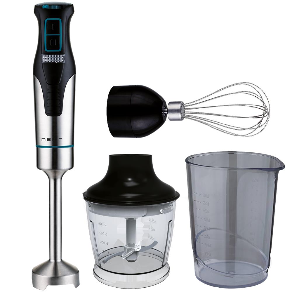 Frullatore ad Immersione NVR-8360BA SET Capacità 0.5 Litri Potenza 1200 Watt Colore Nero, Acciaio inossidabile - Foto 1