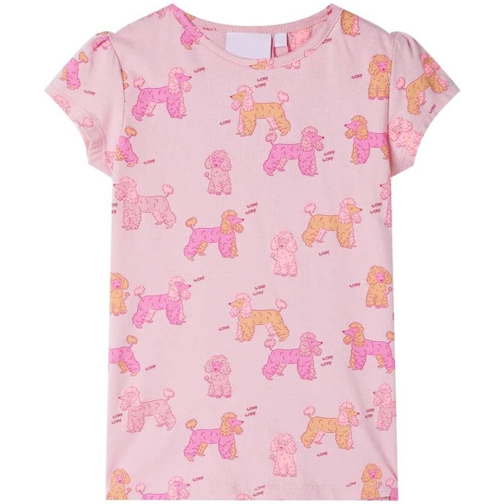 Pigiama da Bambina a Maniche Corte Rosa Chiaro 104 - Foto 2