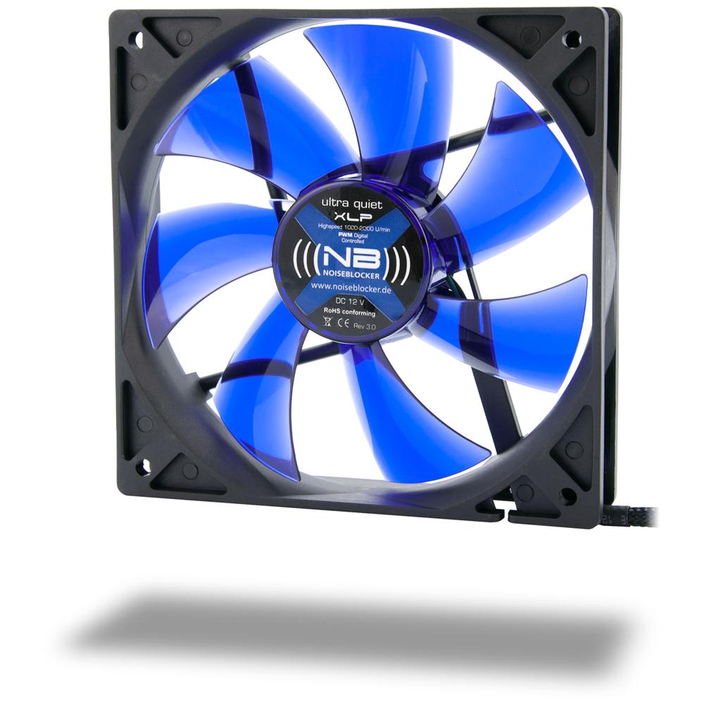 BlackSilentFan XLP, Ventilatore, Computer case, 12 cm, Nero, 4,5V, 12 cm - Foto 1