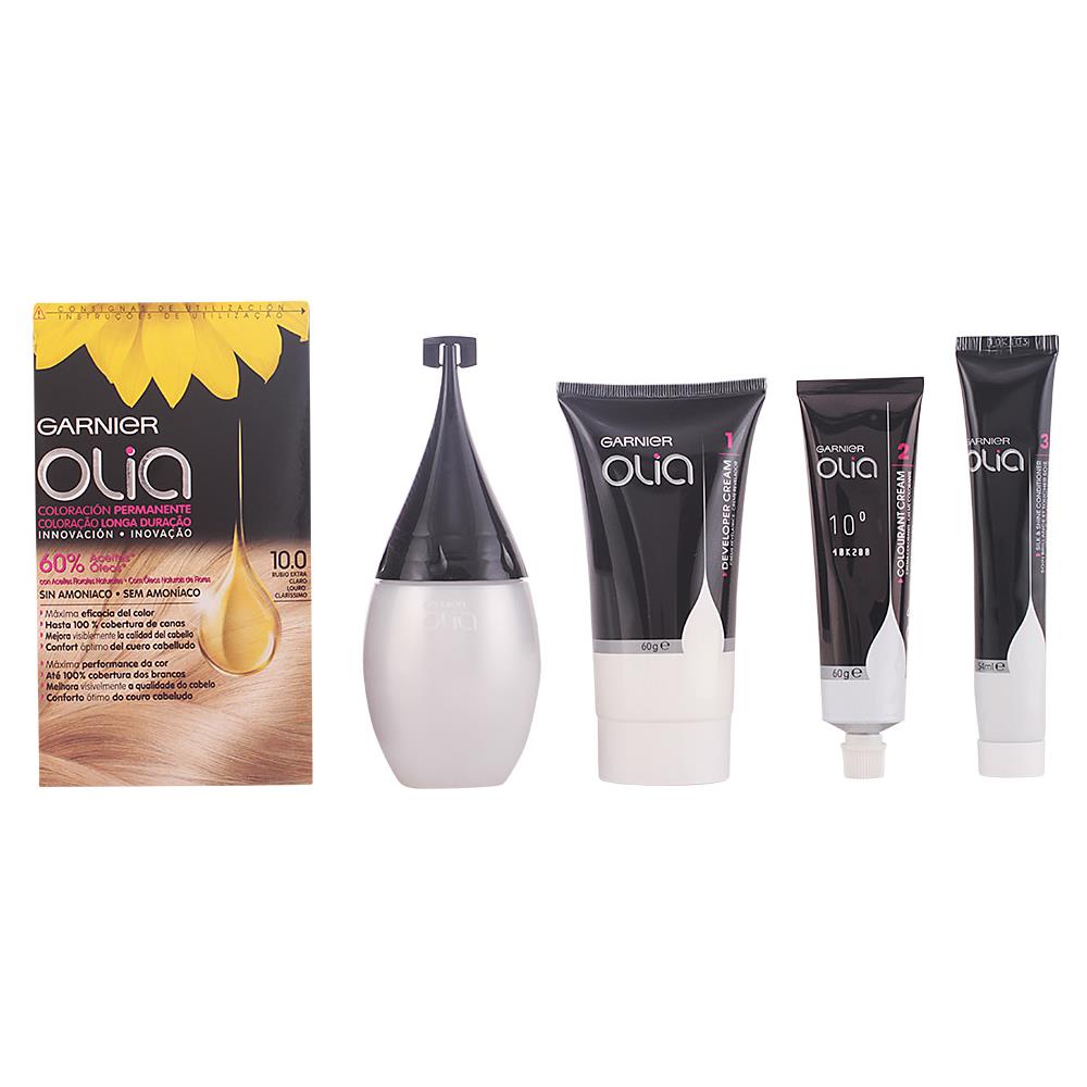Olia Coloración Permanente 10- Rubio Ex Tra Claro 4 Pz - Foto 1