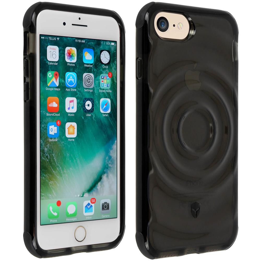 Cover Iphone 6/6s / 7/8 Rinforzata Force Case Urban Silicone Gel Antishock - Nero - Foto 1