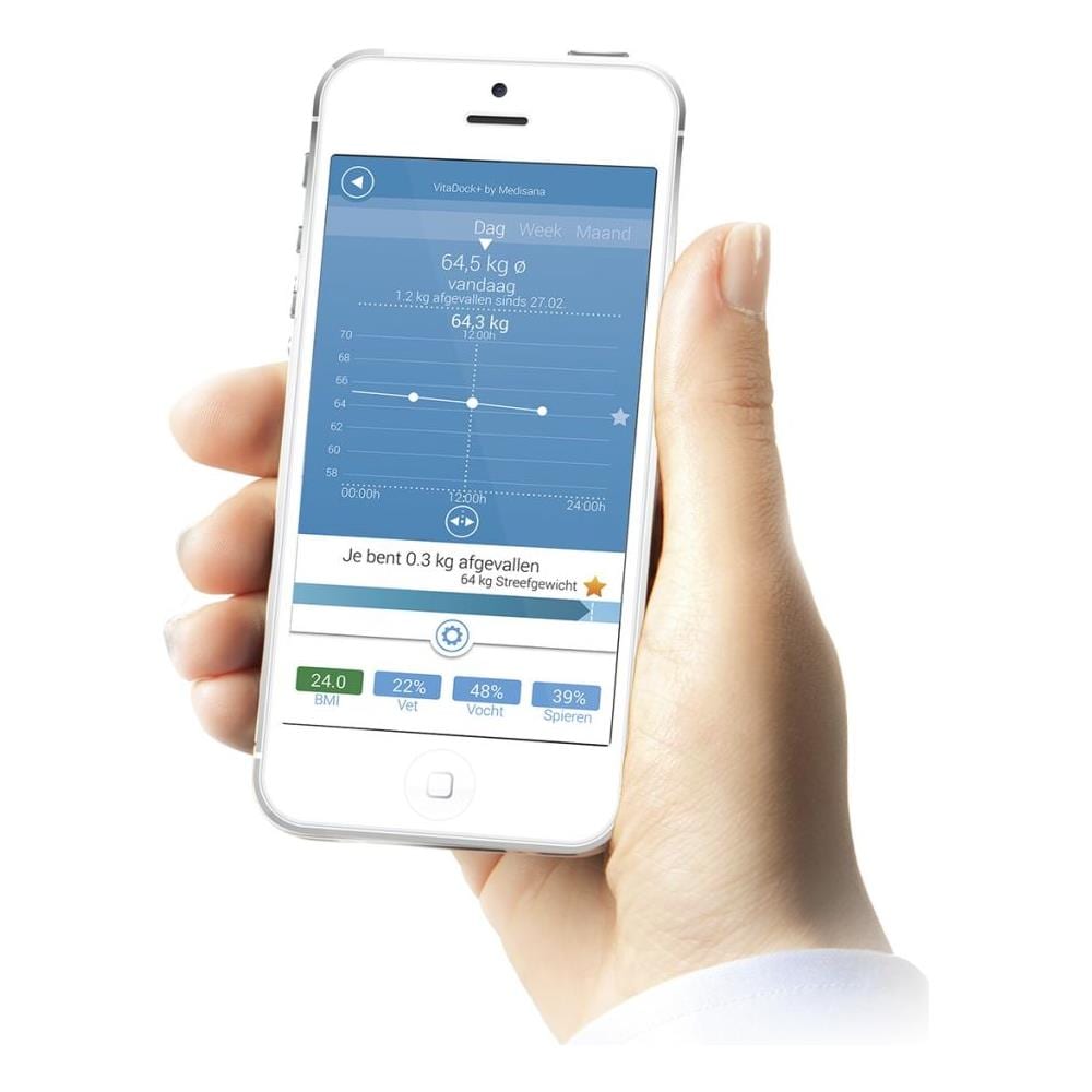 Bilancia Con Analisi Corporea Bs 444 Bianco 180 Kg 40444 - Foto 2