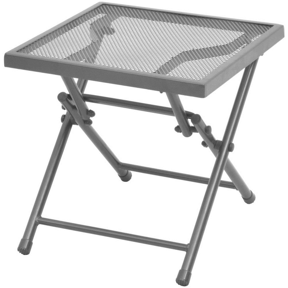 Set 2 Lettini Prendisole Con Tavolo In Maglia Di Acciaio Nero - Foto 7