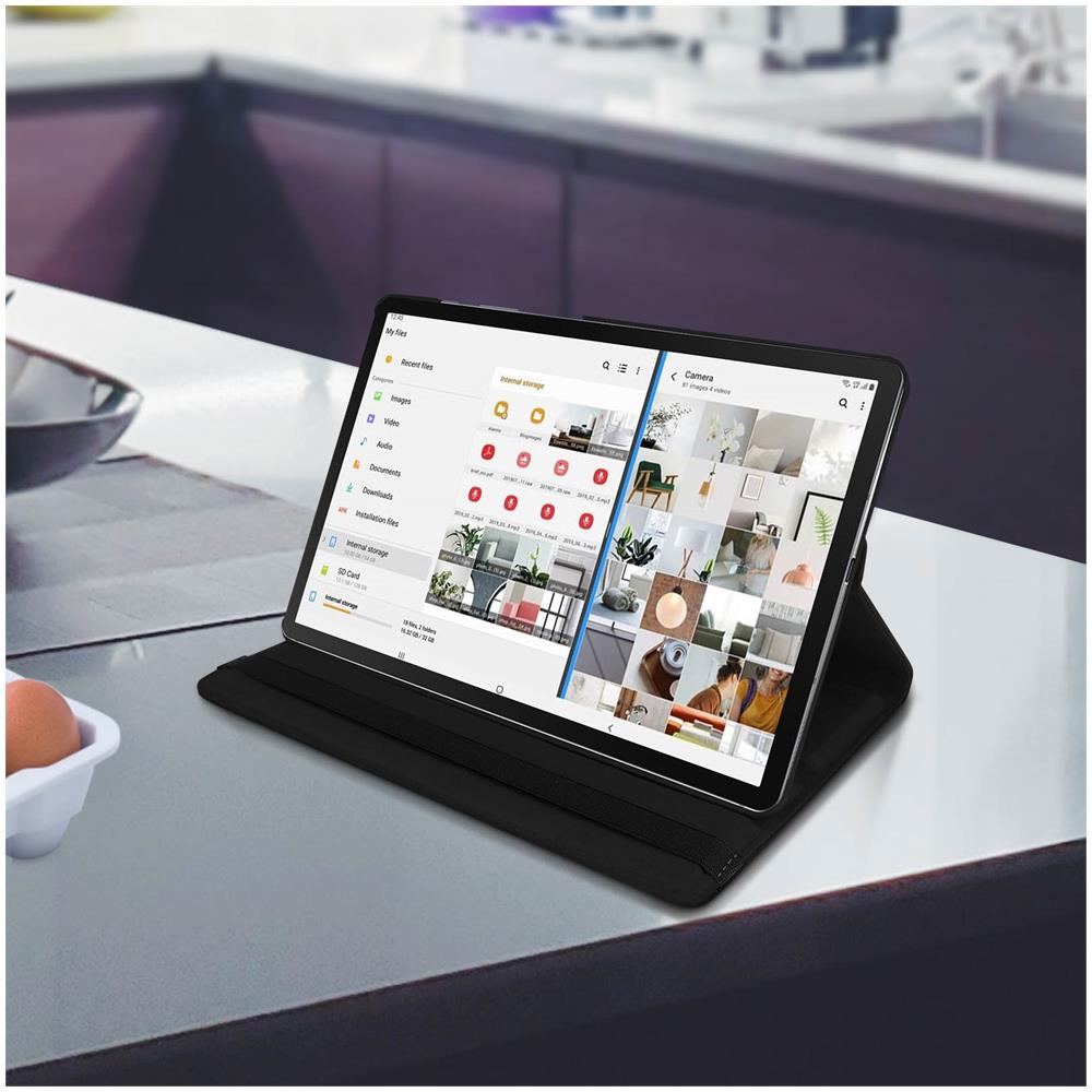 Custodia Samsung Galaxy Tab S6 10.5 Supporto Regolabile 360° - Nero - Foto 2