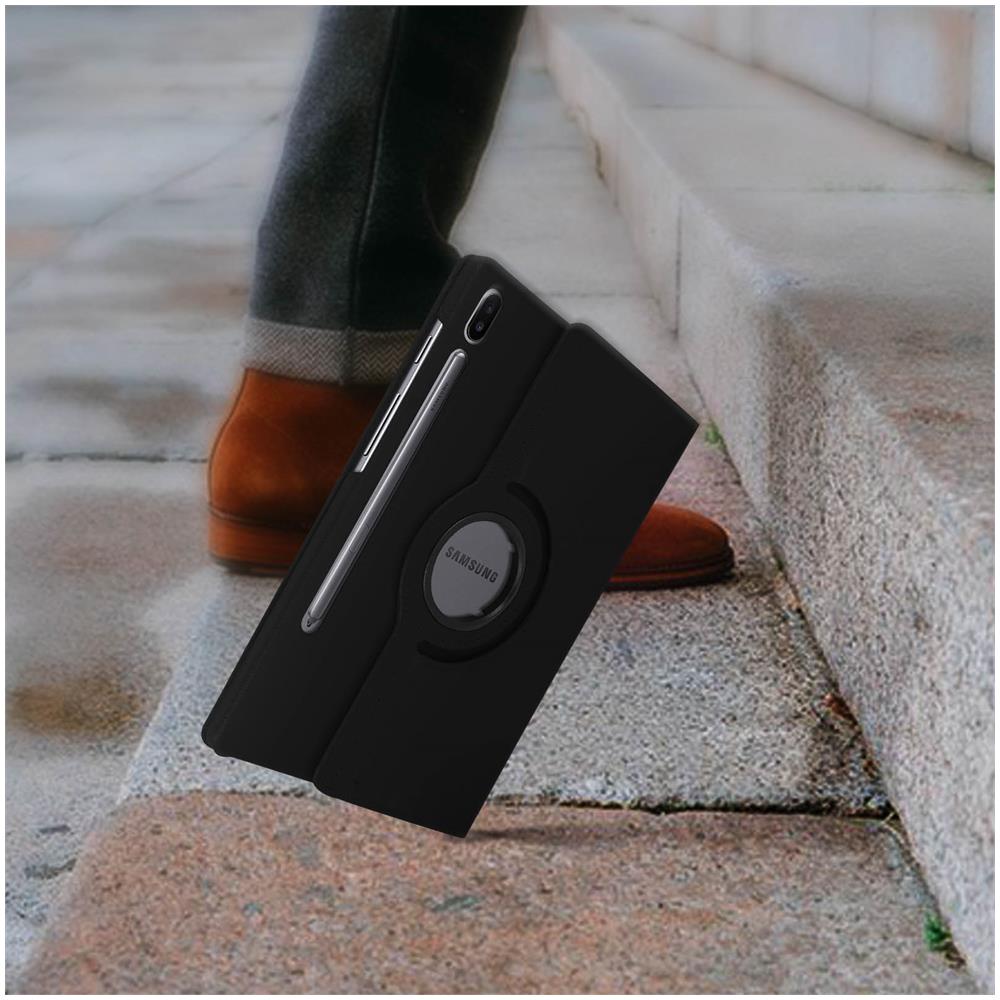 Custodia Samsung Galaxy Tab S6 10.5 Supporto Regolabile 360° - Nero - Foto 5