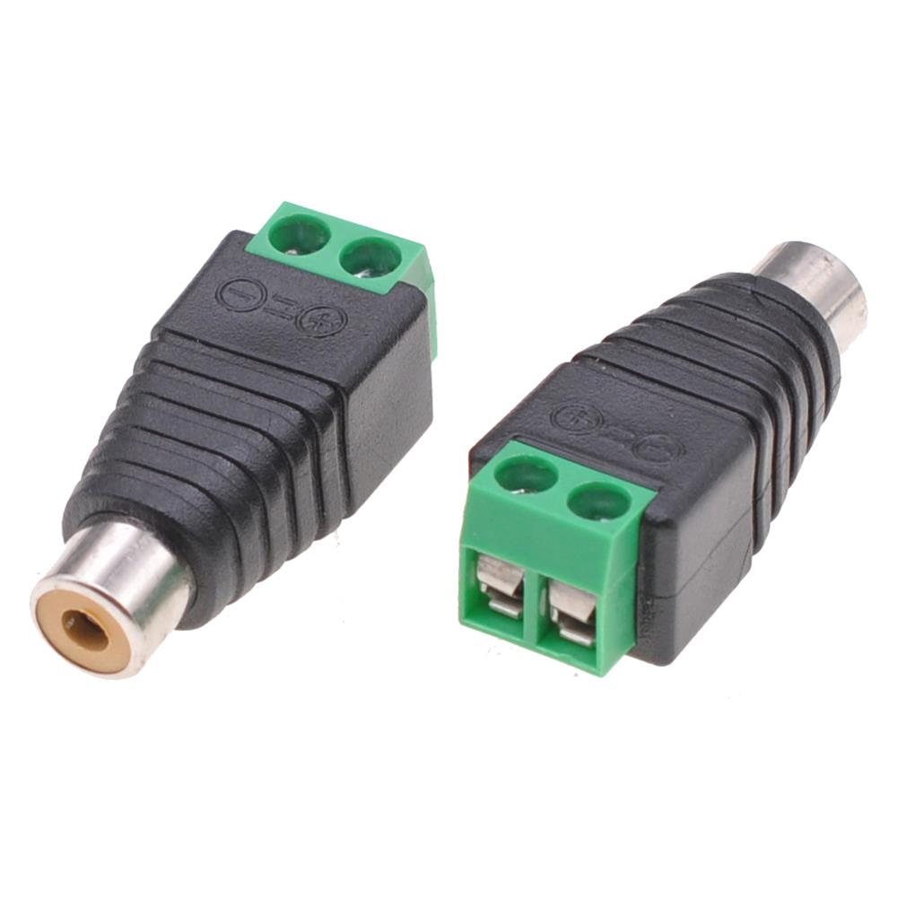 Adattatore Connettore Terminal Block 2-pin A Rca Femmina - Foto 1