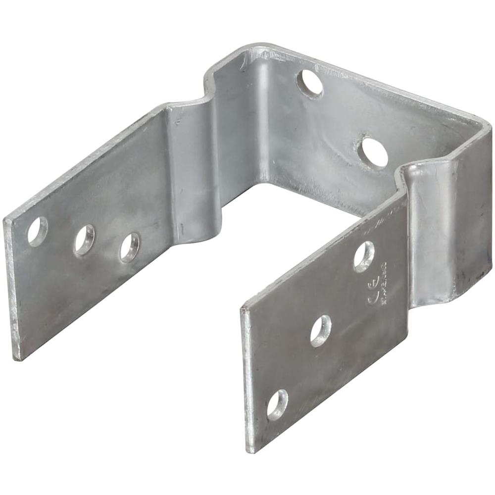 Picchetti Recinzione 12 Pz Argento 10x6x15 Cm Acciaio Zincato - Foto 2