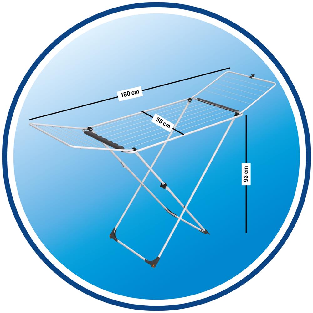 Universal Stendibiancheria da pavimento Bianco - Foto 2