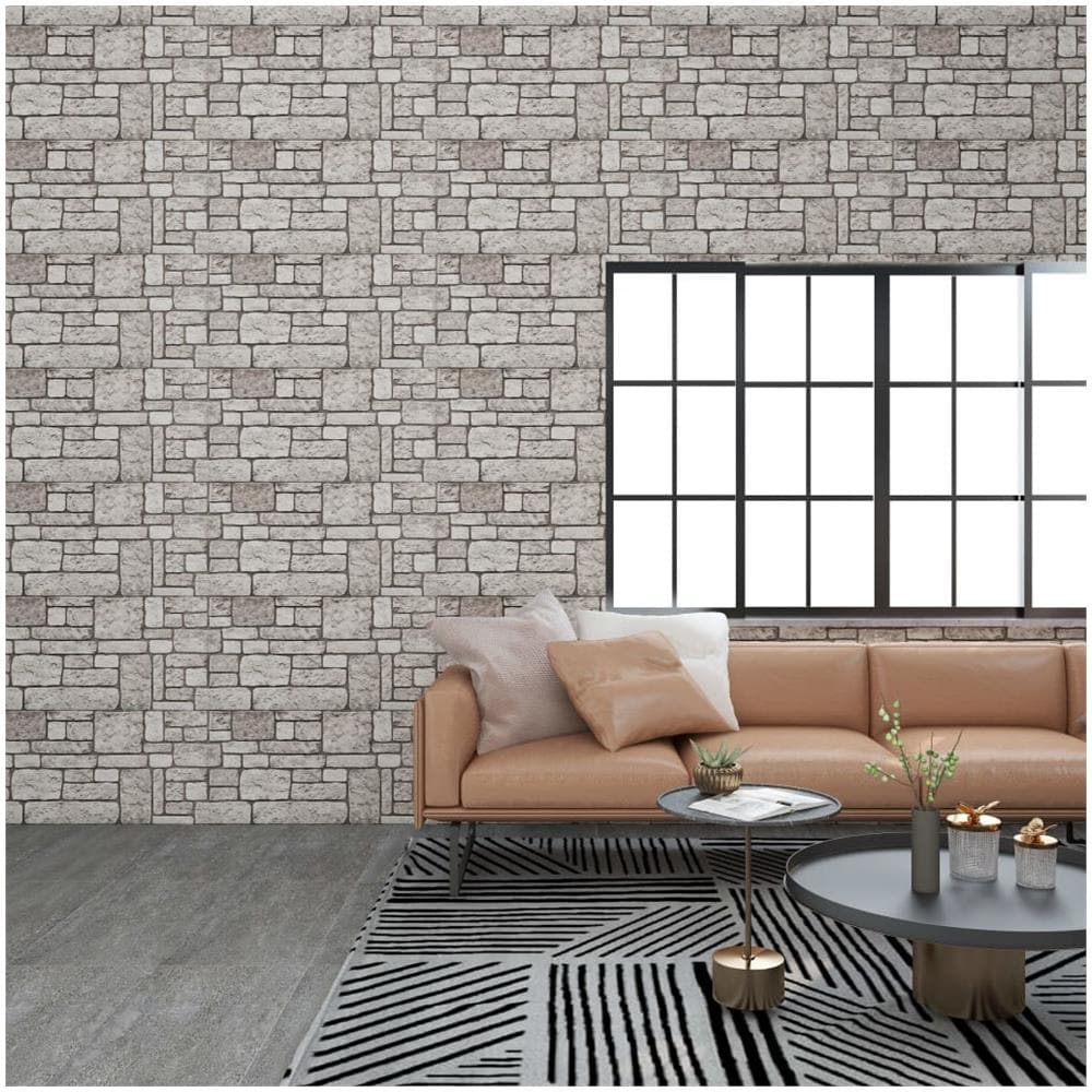 Pannelli Murali 3d Con Design A Mattoni Grigio 10 Pz Eps - Foto 1