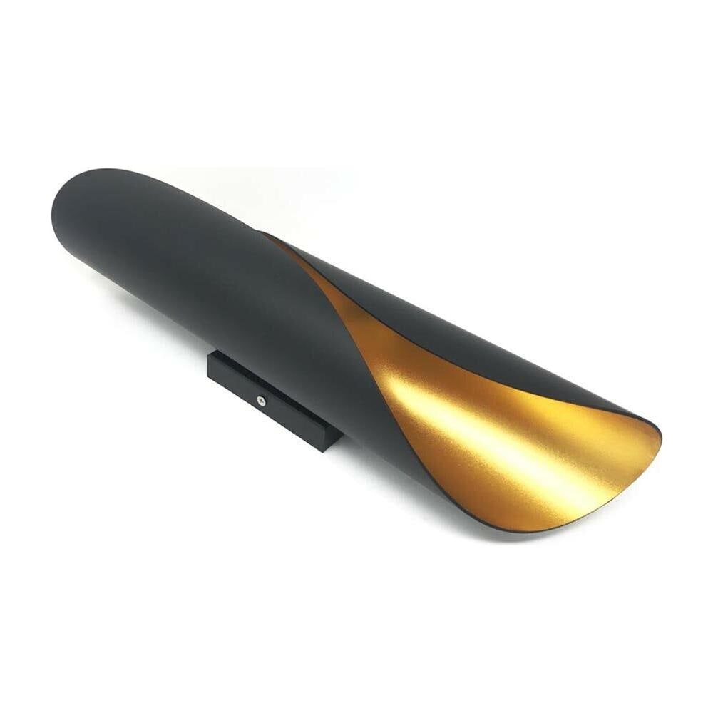 Applique Da Parete Lampada Stile Moderno 2 Attacco X Lampadina G9 Nero Oro E31n - Foto 2