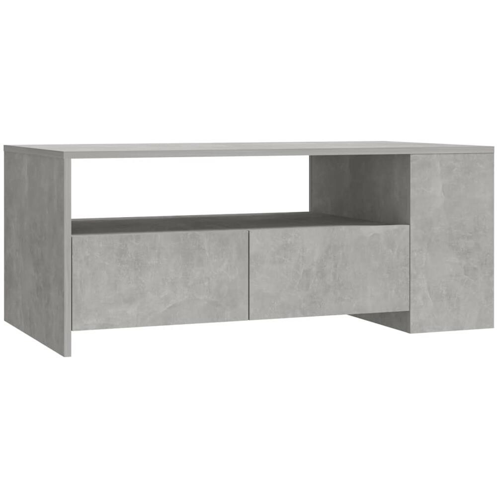 Tavolino Salotto Grigio Cemento 102x55x42 Cm Legno Compensato - Foto 1