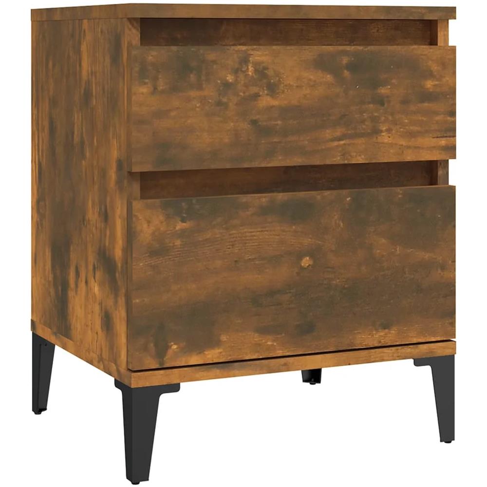 Comodino Rovere Fumo 40x35x50 Cm - Foto 2