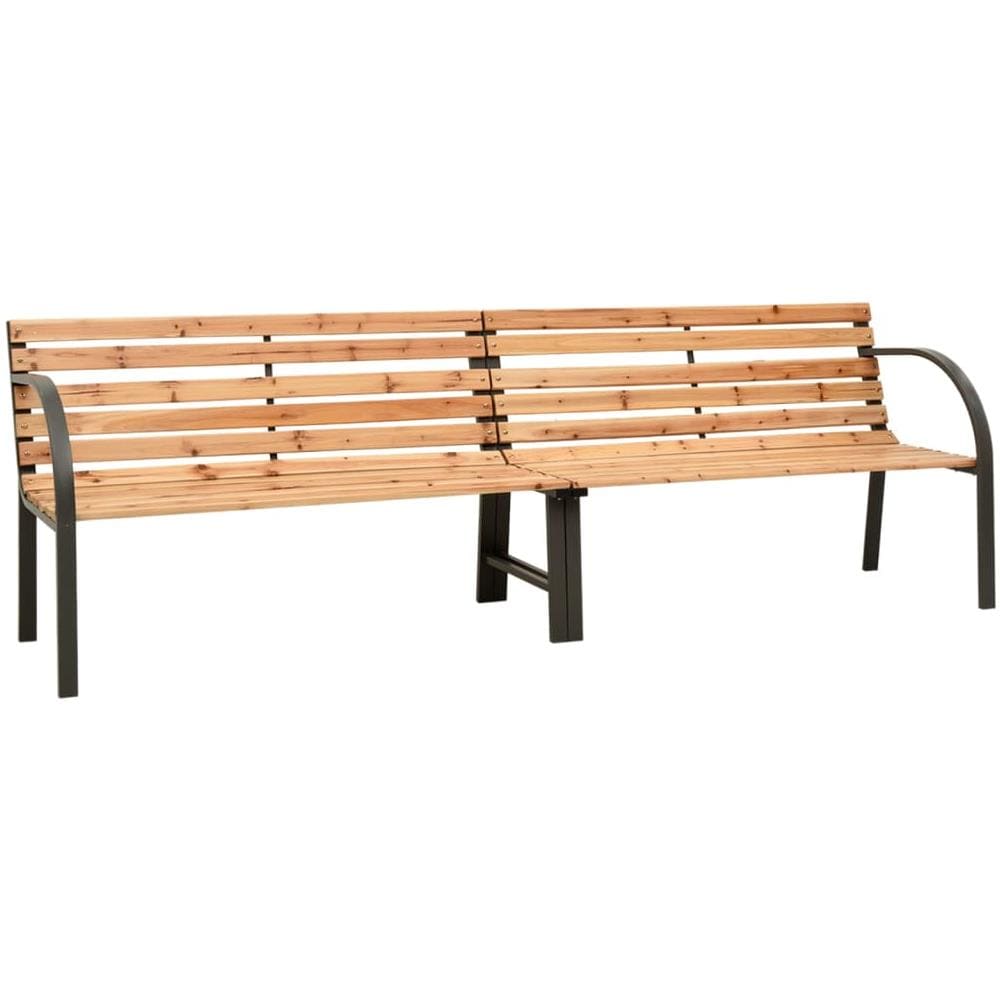 Panca da Giardino Doppia 225 cm in Legno Massello di Abete - Foto 1