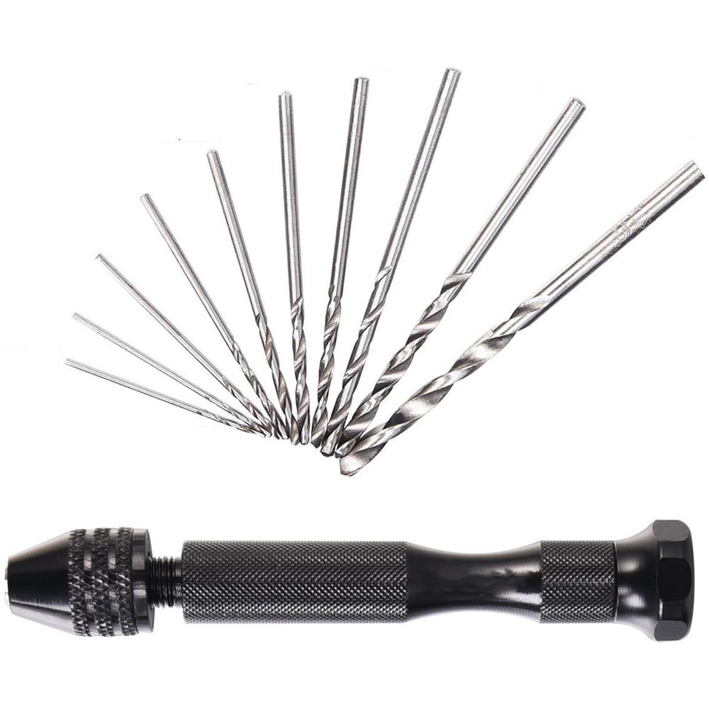 Trapano A Mano Con 10 Punte Diverse Black - Foto 1