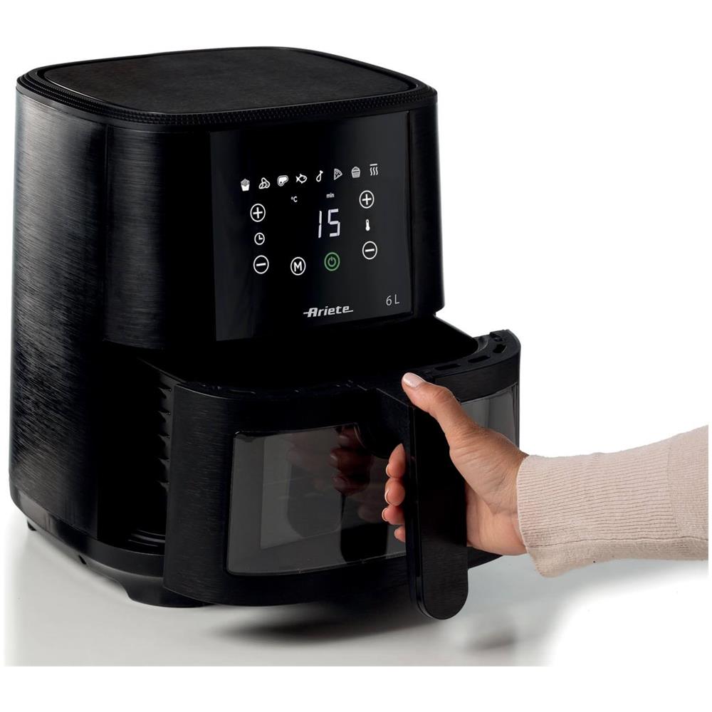 Friggitrice ad Aria 00C462600AR0 Capacità 6 Litri 1300 Watt Colore Nero - Foto 5