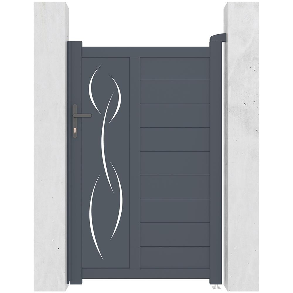 Pacchetto Cancello Scorrevole Grigio Life 3.5m H. 160 + Cancello - Foto 2