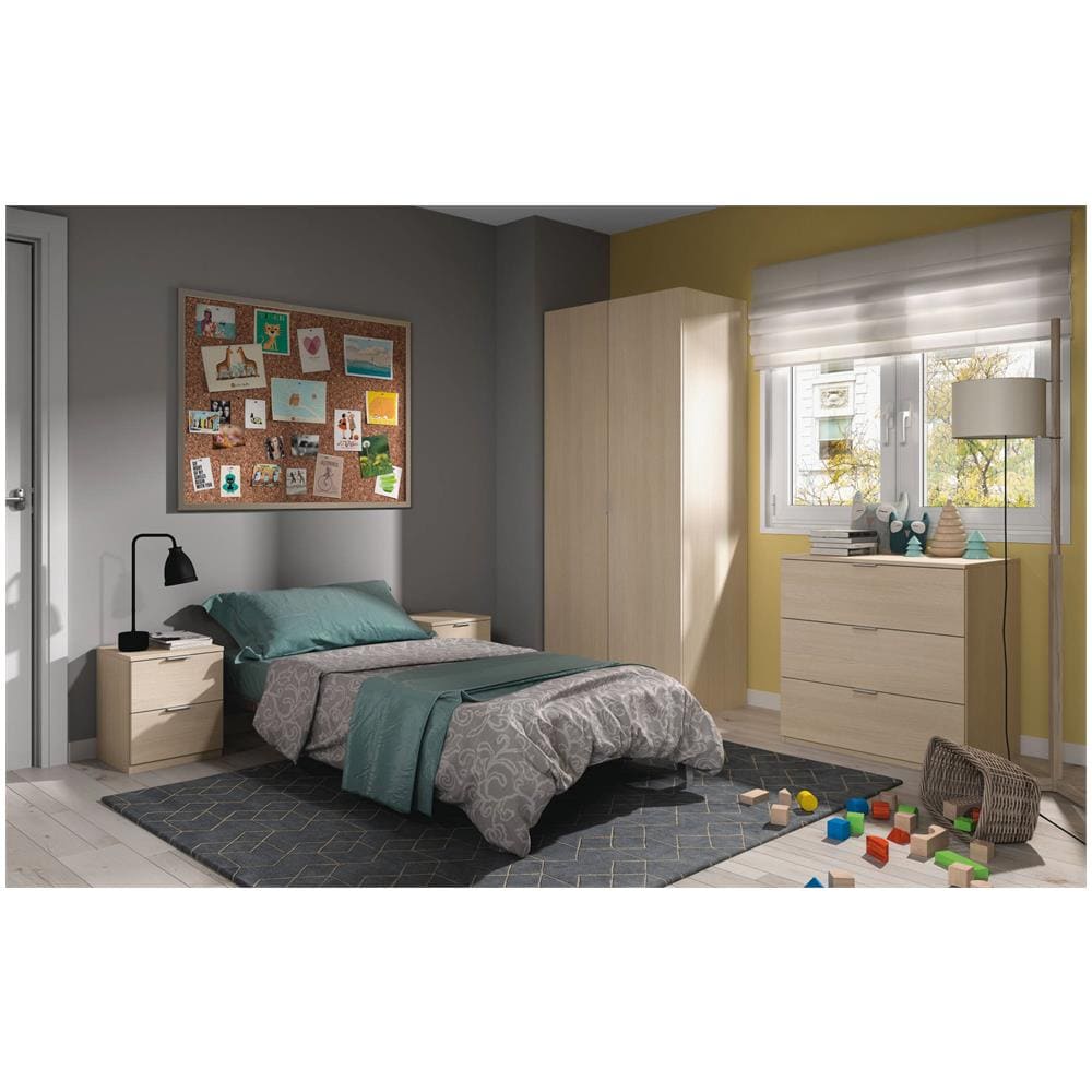 Guardaroba Orange, Armadio Per Camera Da Letto A 2 Ante Battenti, Mobile Per Camera Da Letto Con 1 Ripiano E Barra Appendiabiti, 82x52h180 Cm, Rovere - Foto 4