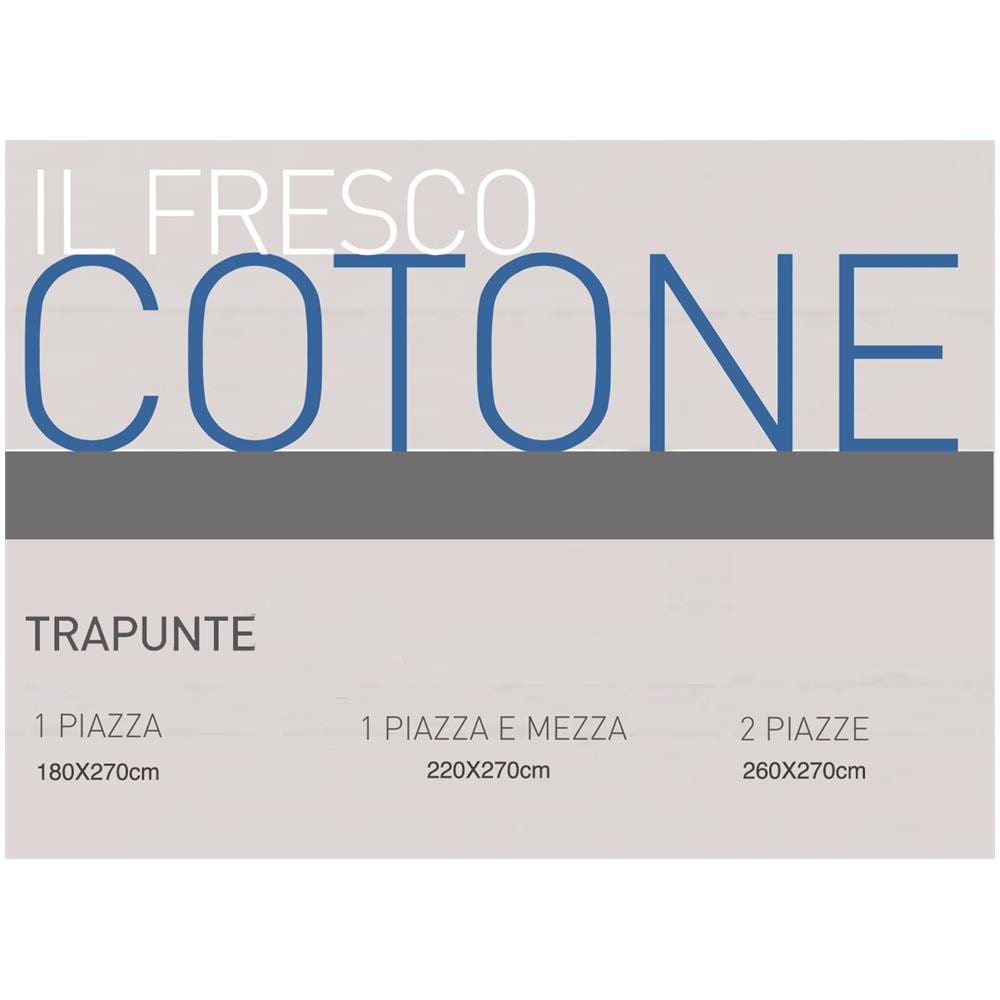 Trapuntino Piumino Estivo Primaverile 100gr Mq Leggero Disegno Scotland Matrimoniale Azzurro - Foto 2