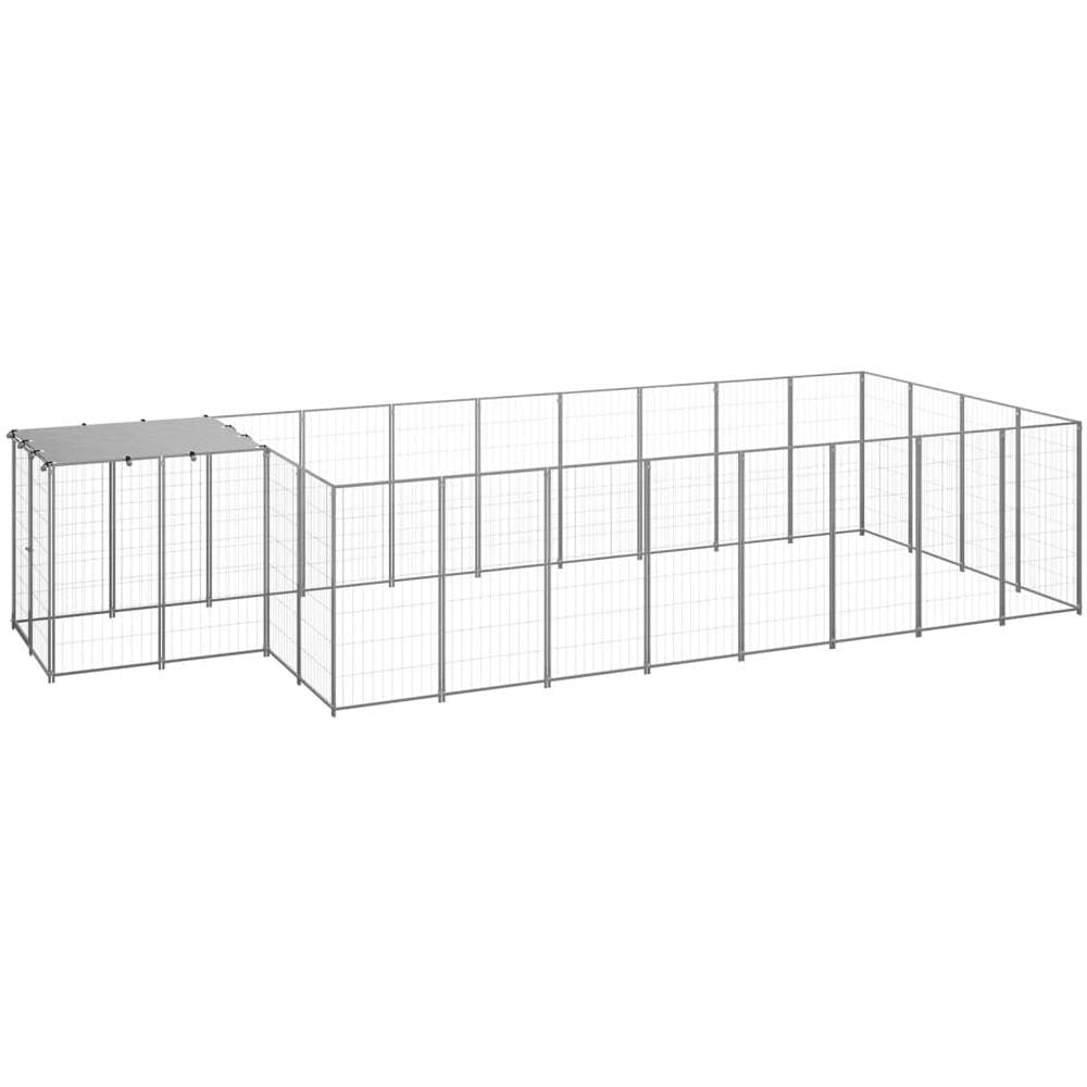 Gabbia Per Cani Argento 10,89 M In Acciaio - Foto 1