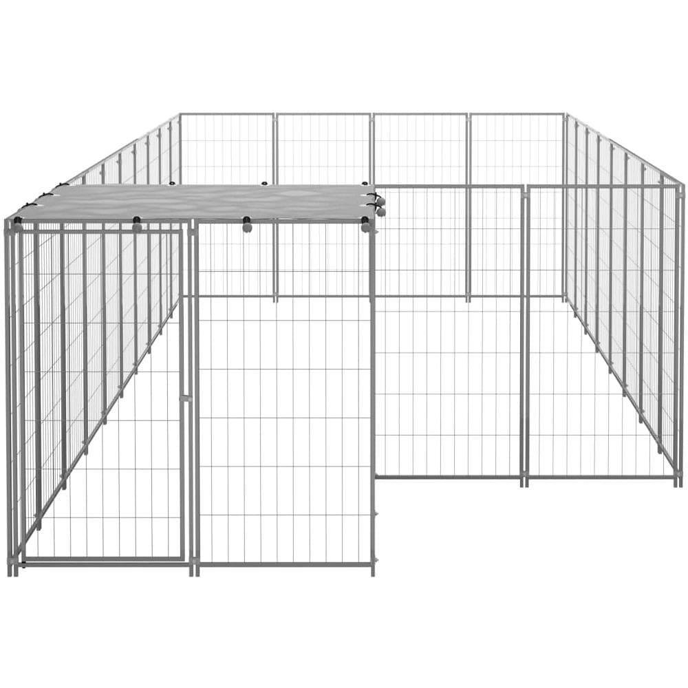 Gabbia Per Cani Argento 10,89 M In Acciaio - Foto 3