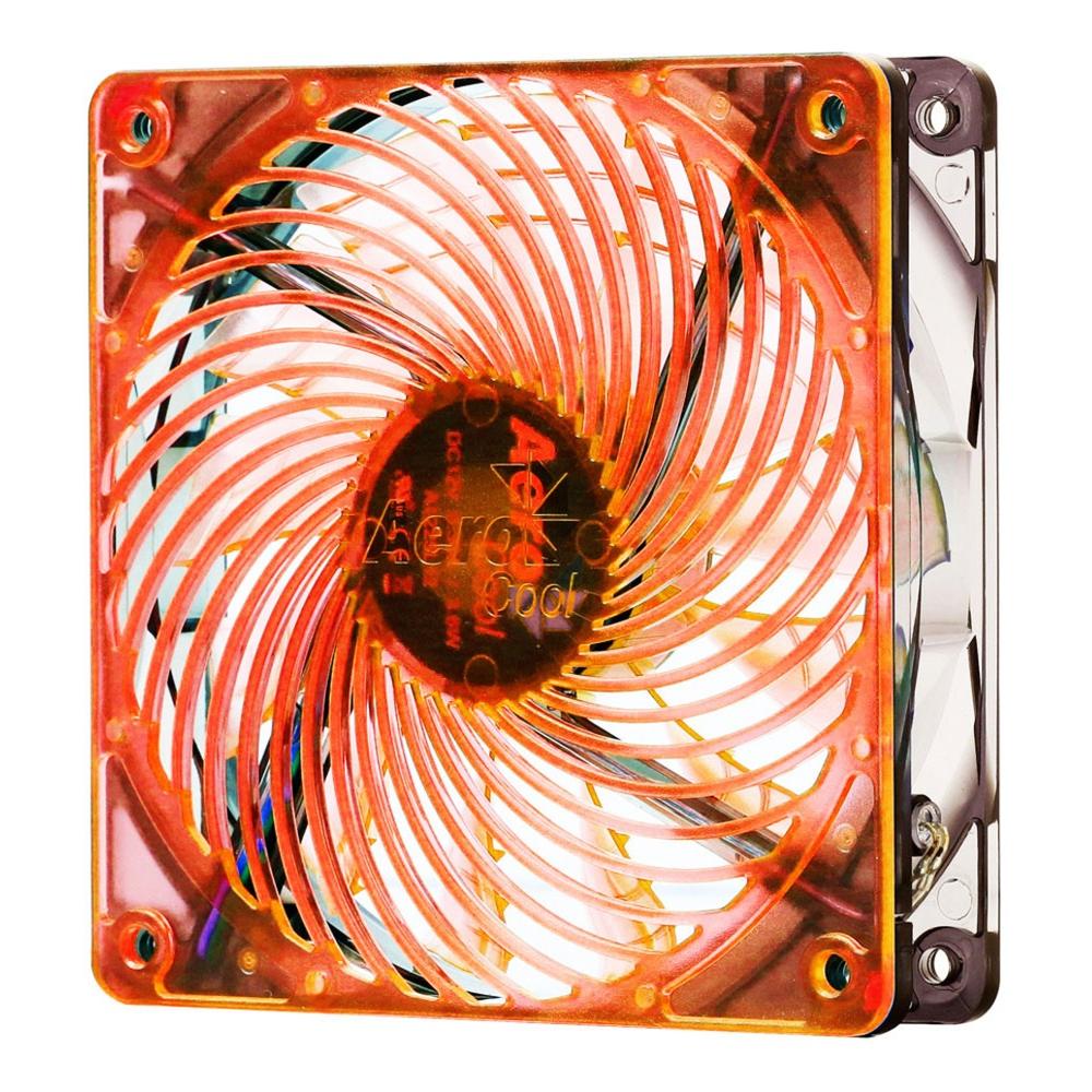 Air Force 12cm, Ventilatore, Computer case, 12 cm, Nero, Arancione, LED, Arancione - Foto 1