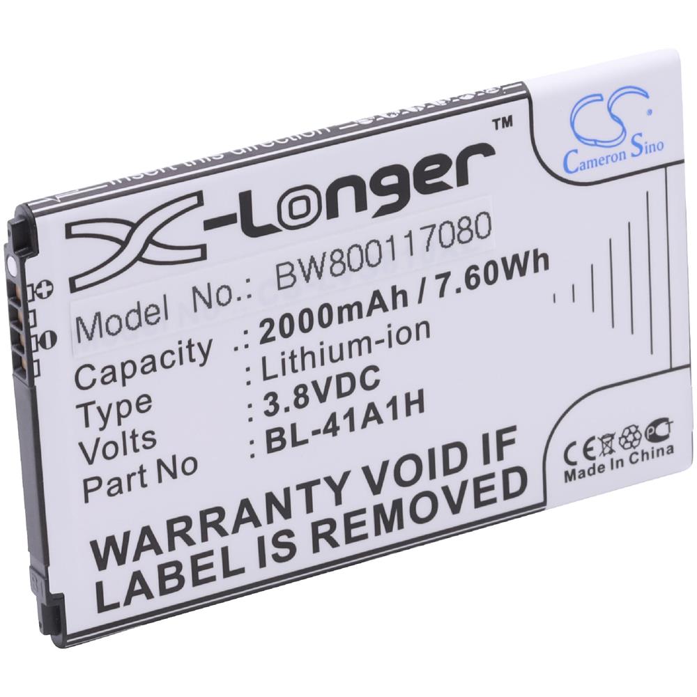 Li-ion Batteria 2000mah (3.8v) Per Cellulari E Smartphone Come Lg Bl-41a1h - Foto 1