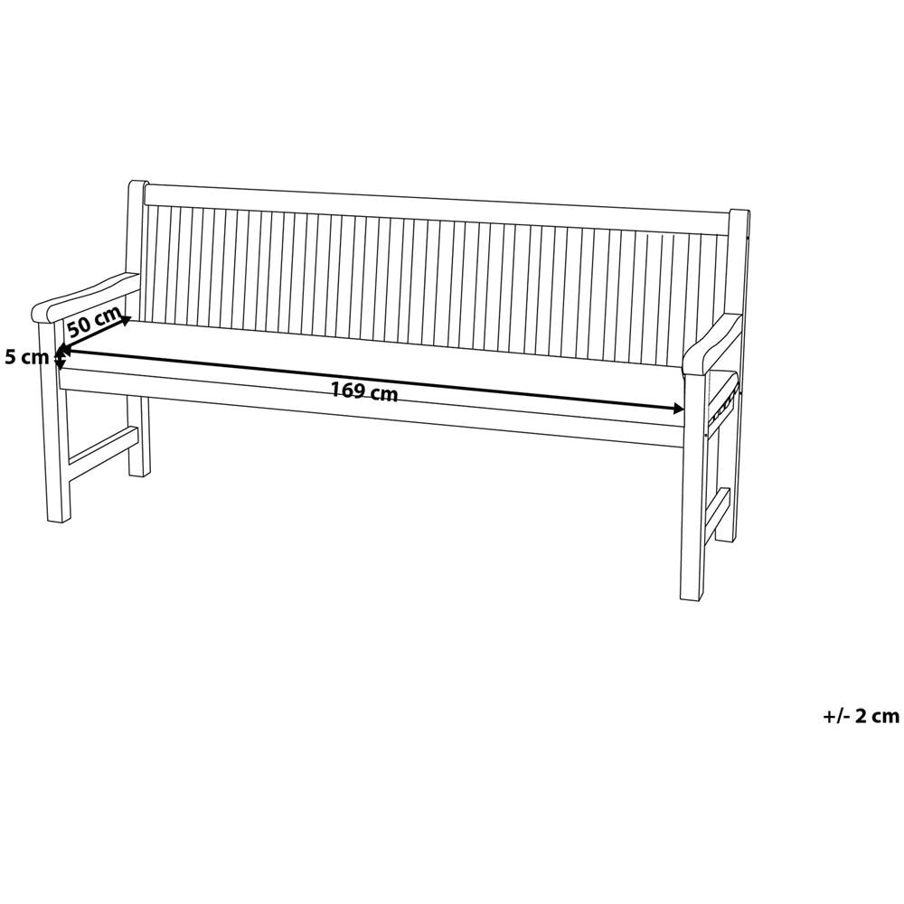 Cuscino Per Panchina Toscana / java Color Terracotta 169 X 50 X 5 Cm - Foto 2