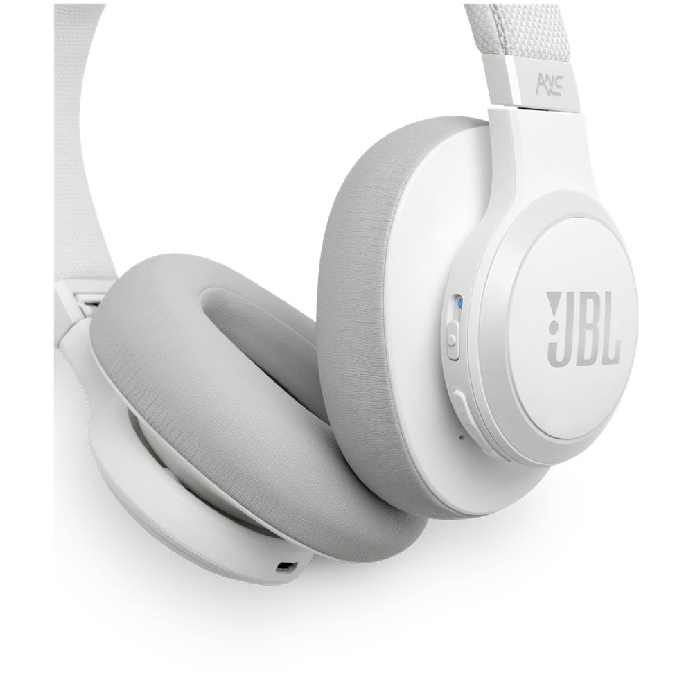 JBL - Cuffie Over-Ear LIVE 650BTNC Wireless Bluetooth Microfono Noise  Cancelling Voice Assistants Colore Bianco - ePRICE