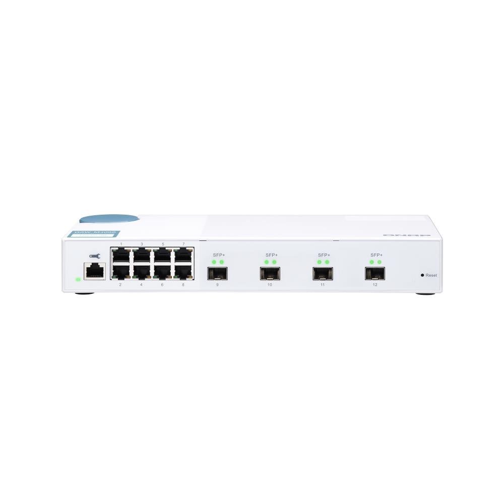 Switch QSW-M408S 8 Porte Gigabit 10 / 100 / 100 con 4 Porte Ethernet SFP+ - Foto 1